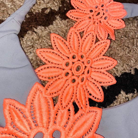 Grey & Coral Aerie Sports Bra! - Picture 6 of 6